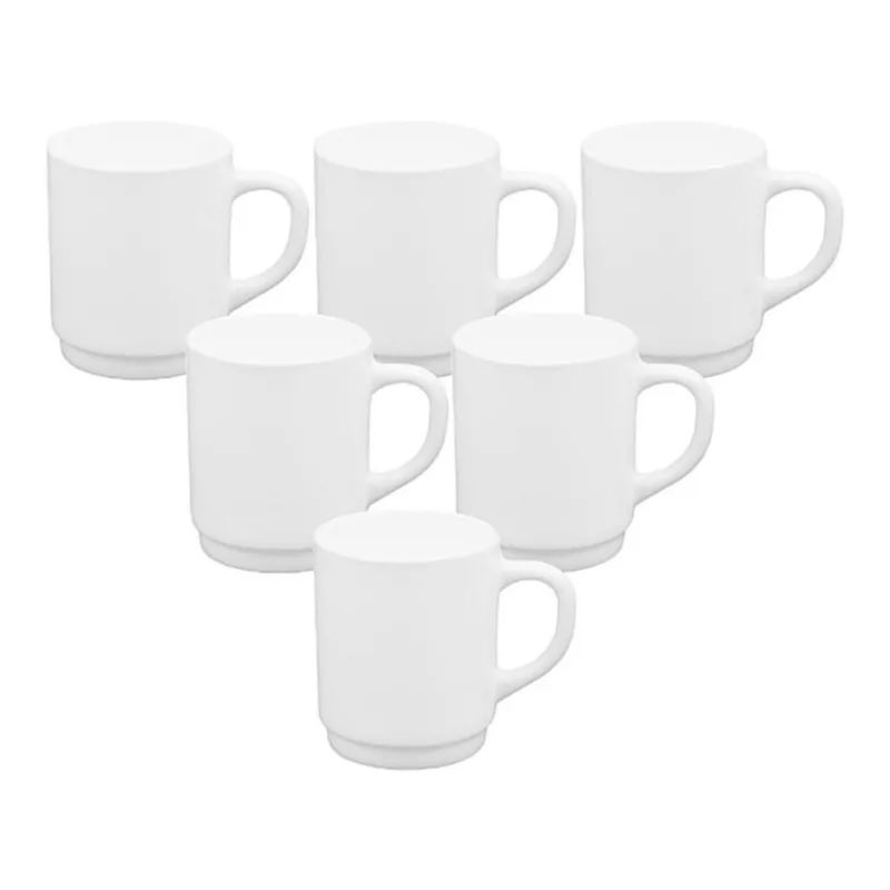 ARCOROC - Set 12 Mugs 290 cc Restaurante Arcoroc Francés