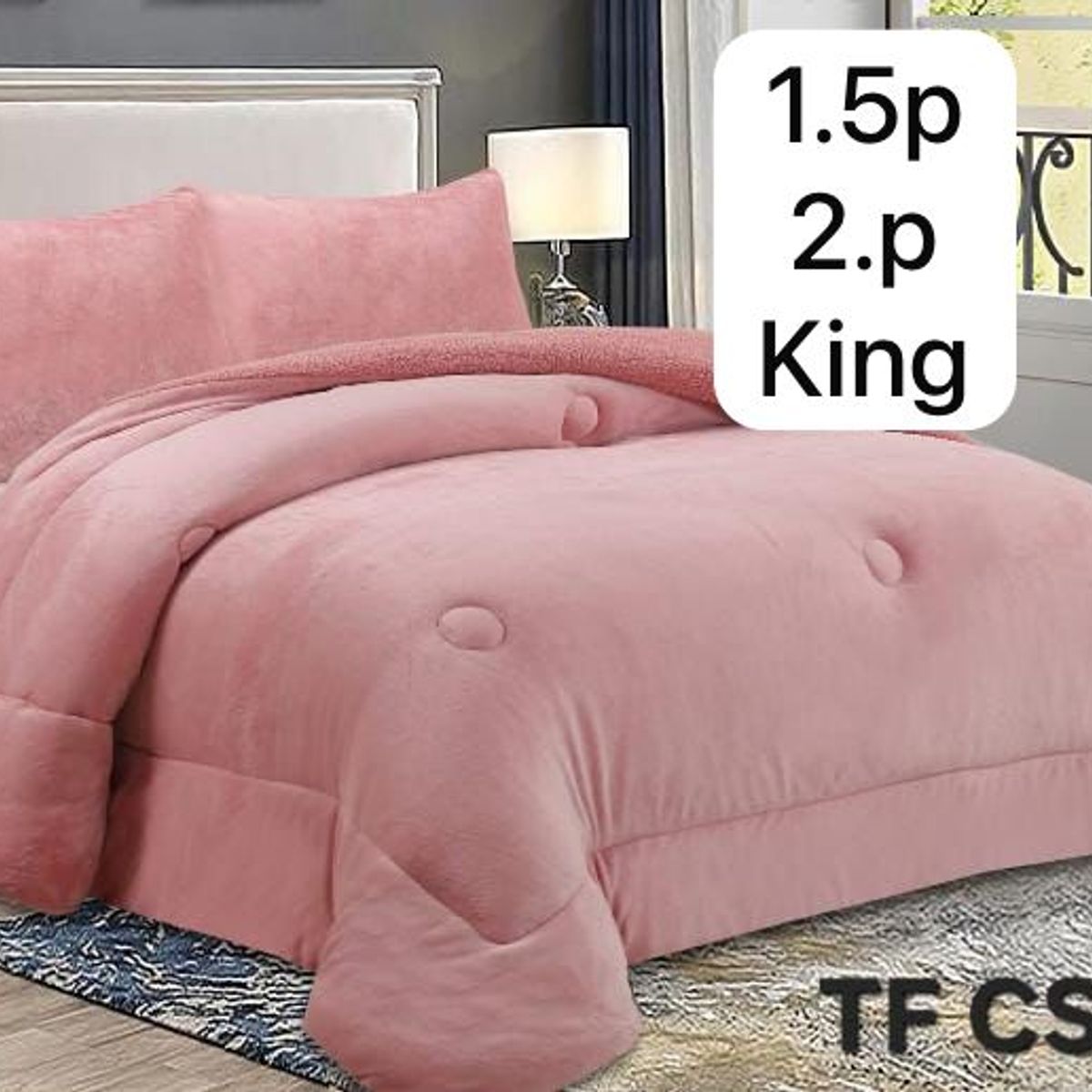 GENERICO - Cobertor de invierno PLUSH con CHIPORRO KING Rosa