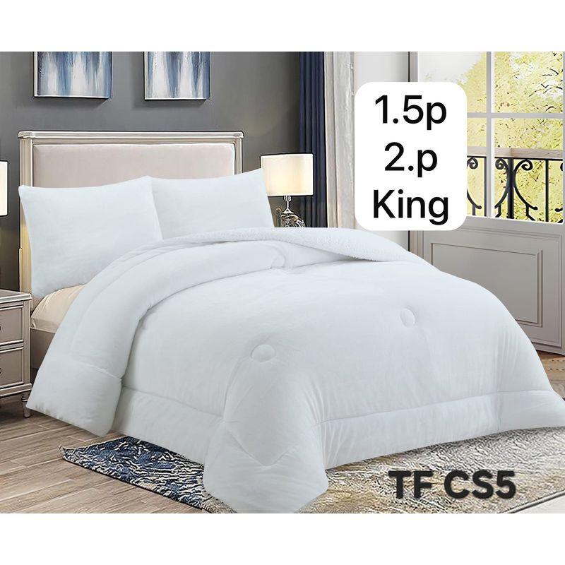 GENERICO - Cobertor de invierno PLUSH con CHIPORRO KING Color Blanco