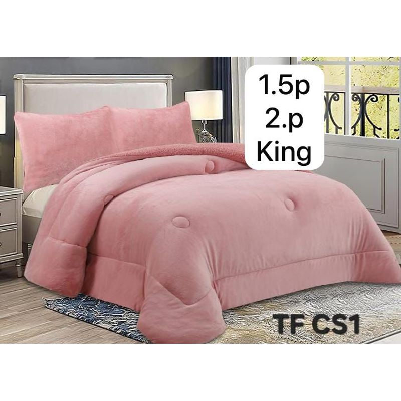 GENERICO - Cobertor de invierno PLUSH con CHIPORRO KING Color Rosa
