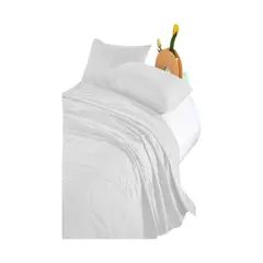 GENERICO - CUBRECAMA EXTRA DELGADO BLANCO KING 220X240