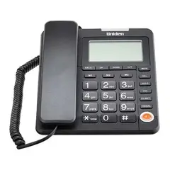 UNIDEN - Teléfono Fijo As7408 Negro Con Visor