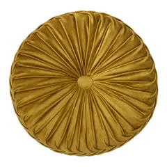 GENERICO - Cojín De Terciopelo Redondo Para Sillón Tela Velvet - Celeste