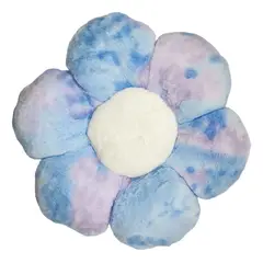 GENERICO - Cojín Decorativo Peluche Forma De Flor Multicolores - Purpura