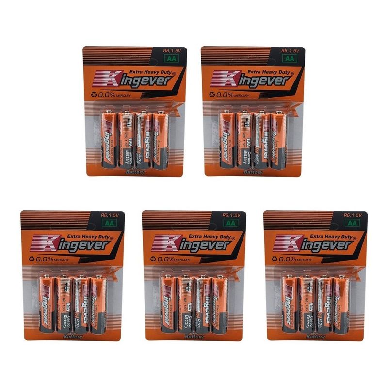 GENERICO - Pack Pilas Doble Aa Kingever 20 Unidades