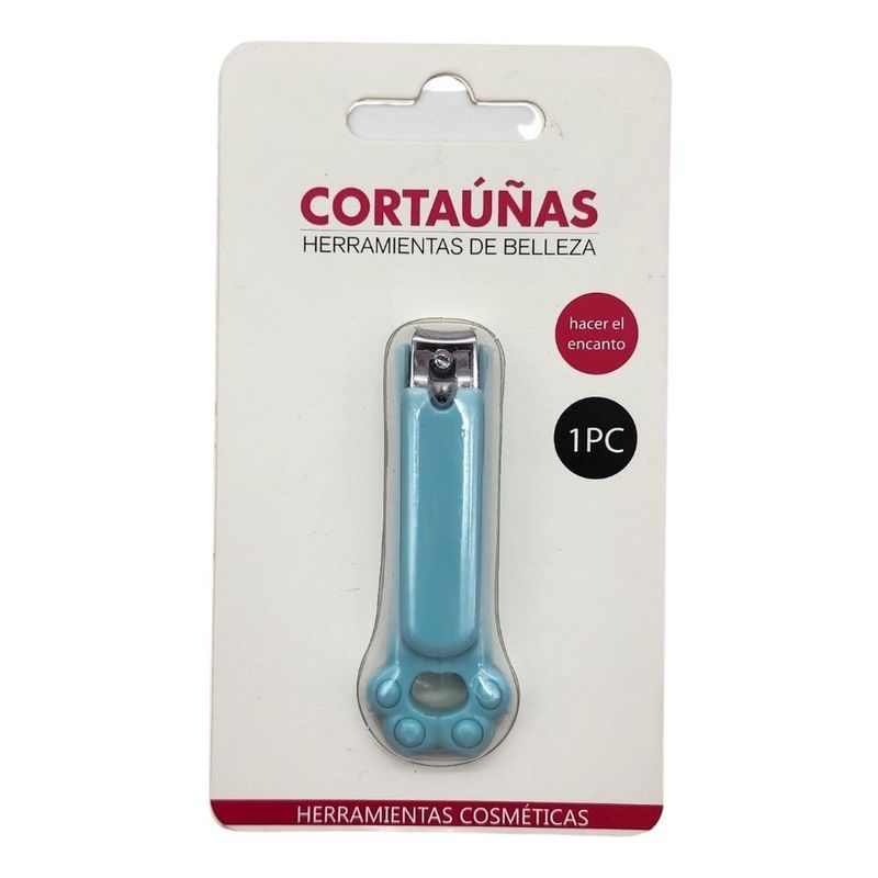 FLIPEREX - Corta Uñas Para Bebe Compacto Con Mango Ergonómico - Celeste