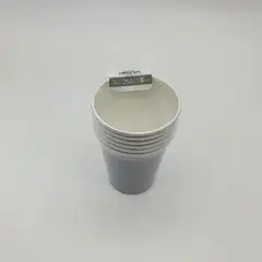 GENERICO - Vasos Cartón 6 Unidades Cumpleaños Fiesta 250ml Ecológico - Plateado