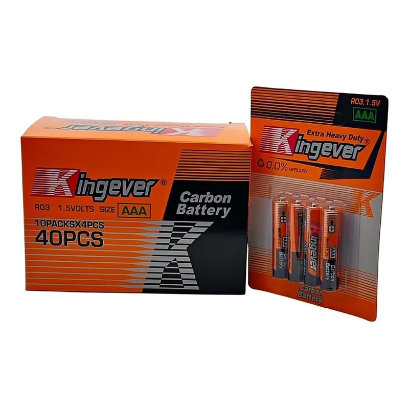 GENERICO - Pack Pilas Triple Aaa Kingever 40 Unidades