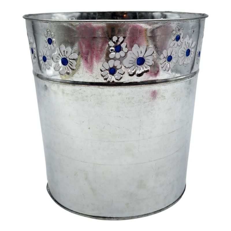 FLIPEREX - Balde Tipo Hielera Cubeta Cubitera Metalica Champaña Hielo