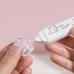 FLIPEREX - Lapiz 2 En 1 Corrector Y Pegamento En Cinta Patita - Blanco