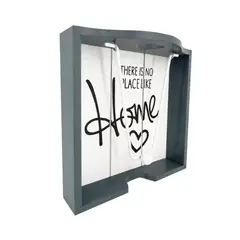 GENERICO - Porta Servilletas De Madera Estilo Vintage Buena Calidad - Gris