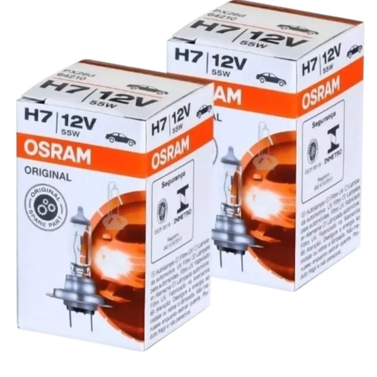 OSRAM LEDVANCE - kit Ampolleta H7 12V 55W Base PX26D OSRAM