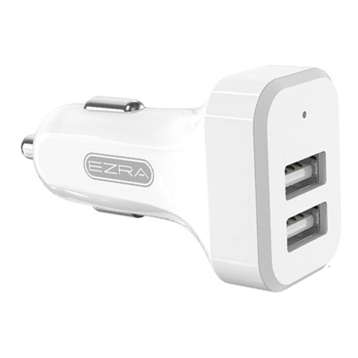 EZRA - Cargador De Telefono Para Auto Doble Entrada Blanco