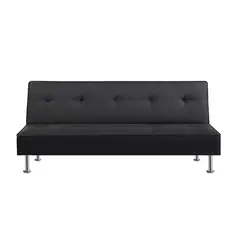 GENERICO - Futón Sofá Cama Multifuncional Sala De Estar Negro