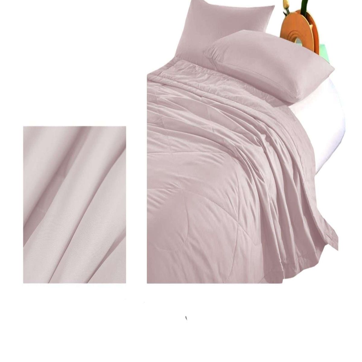 GENERICO - CUBRECAMA EXTRA DELGADO ROSA KING 220X240