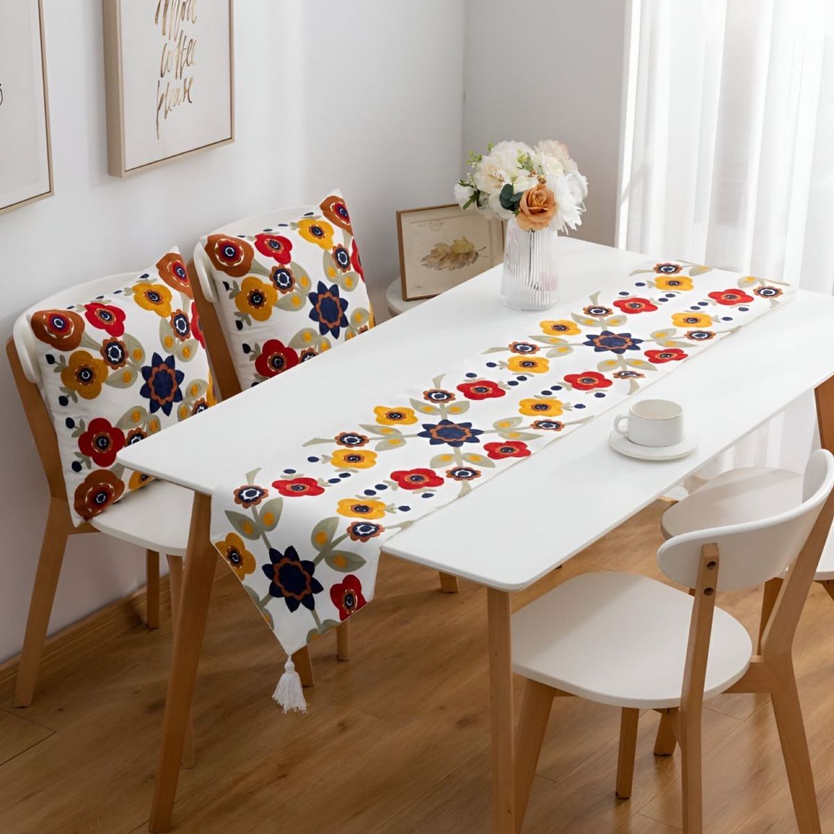 GENERICO - Camino de mesa bordado 33x180 cm.