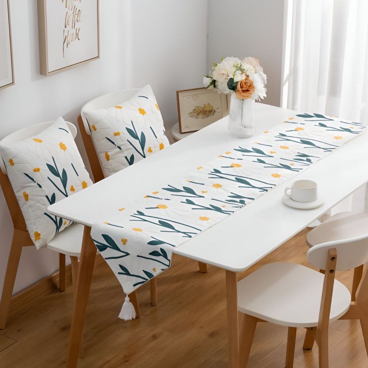 GENERICO - Camino de mesa bordado 33x180 cm