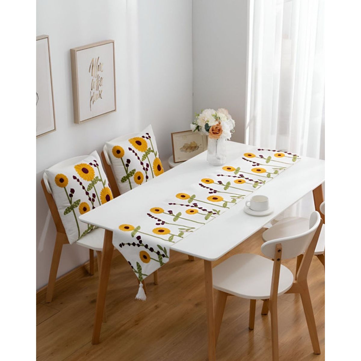 GENERICO - Camino de mesa bordado 33x180 cm