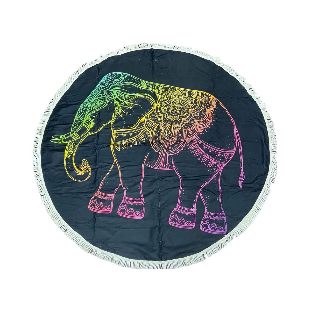 GENERICO - Toalla Manta redonda playera con diseño elefante