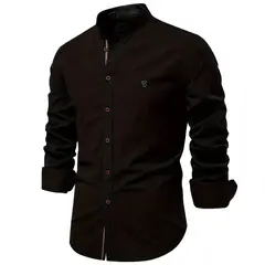 BLWOENS - Polera de manga larga para hombres - Negro