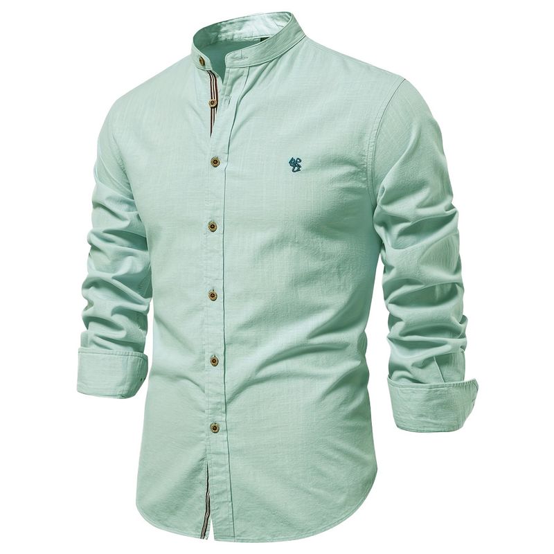 BLWOENS - Polera de manga larga para hombres - Verde