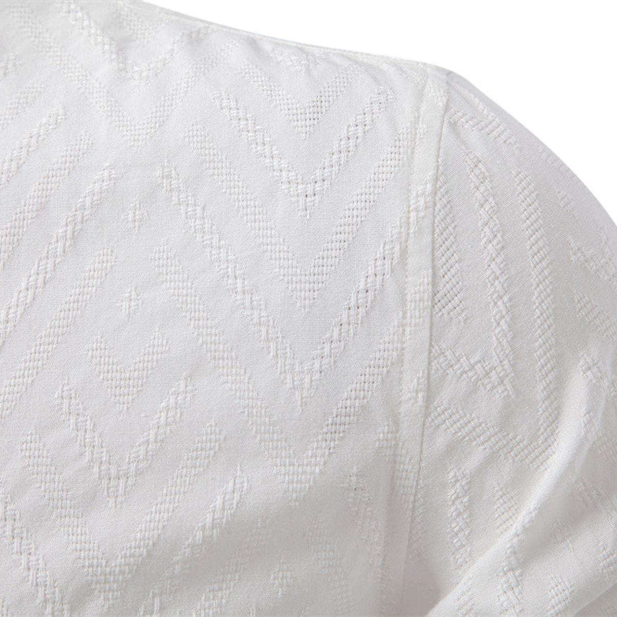 BLWOENS - Polera de manga larga para hombres - Blanco