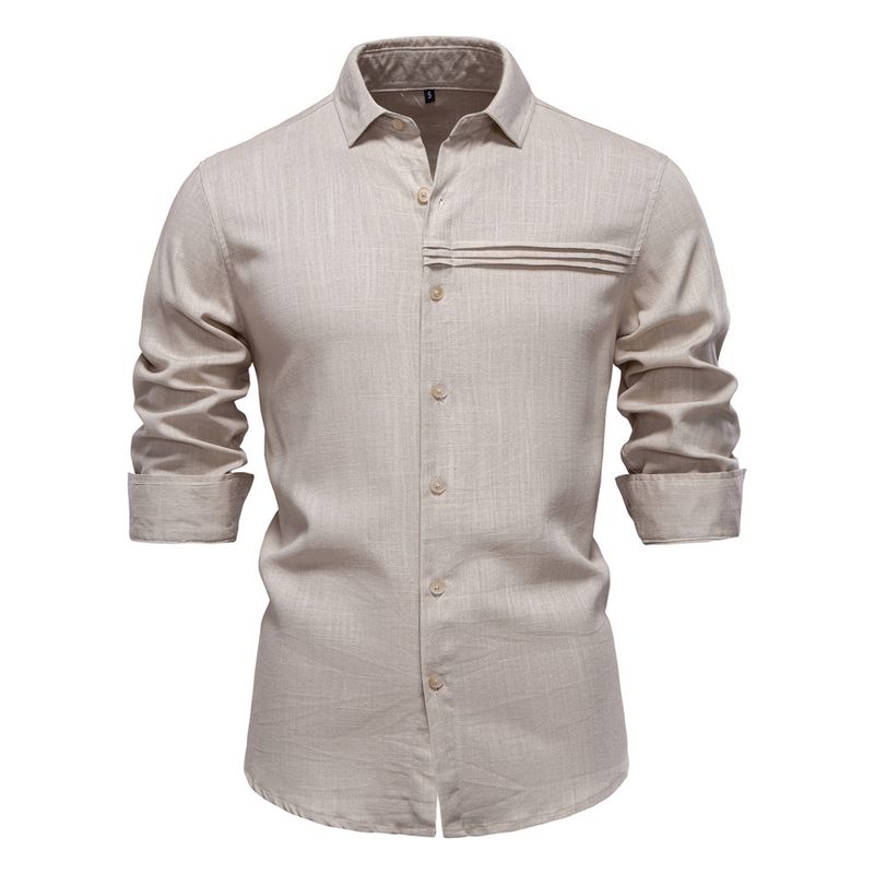 BLWOENS - Polera de manga larga para hombres - Beige