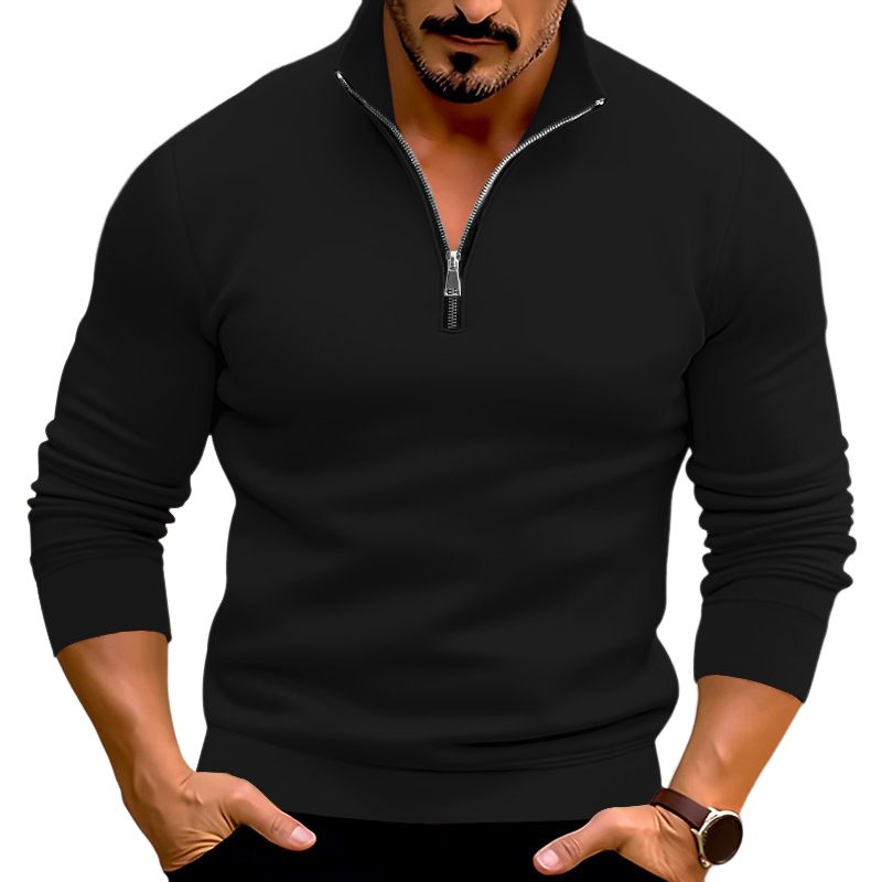 BLWOENS - Polera de manga larga para hombres - Negro