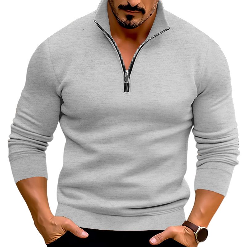 BLWOENS - Polera de manga larga para hombres - Gris
