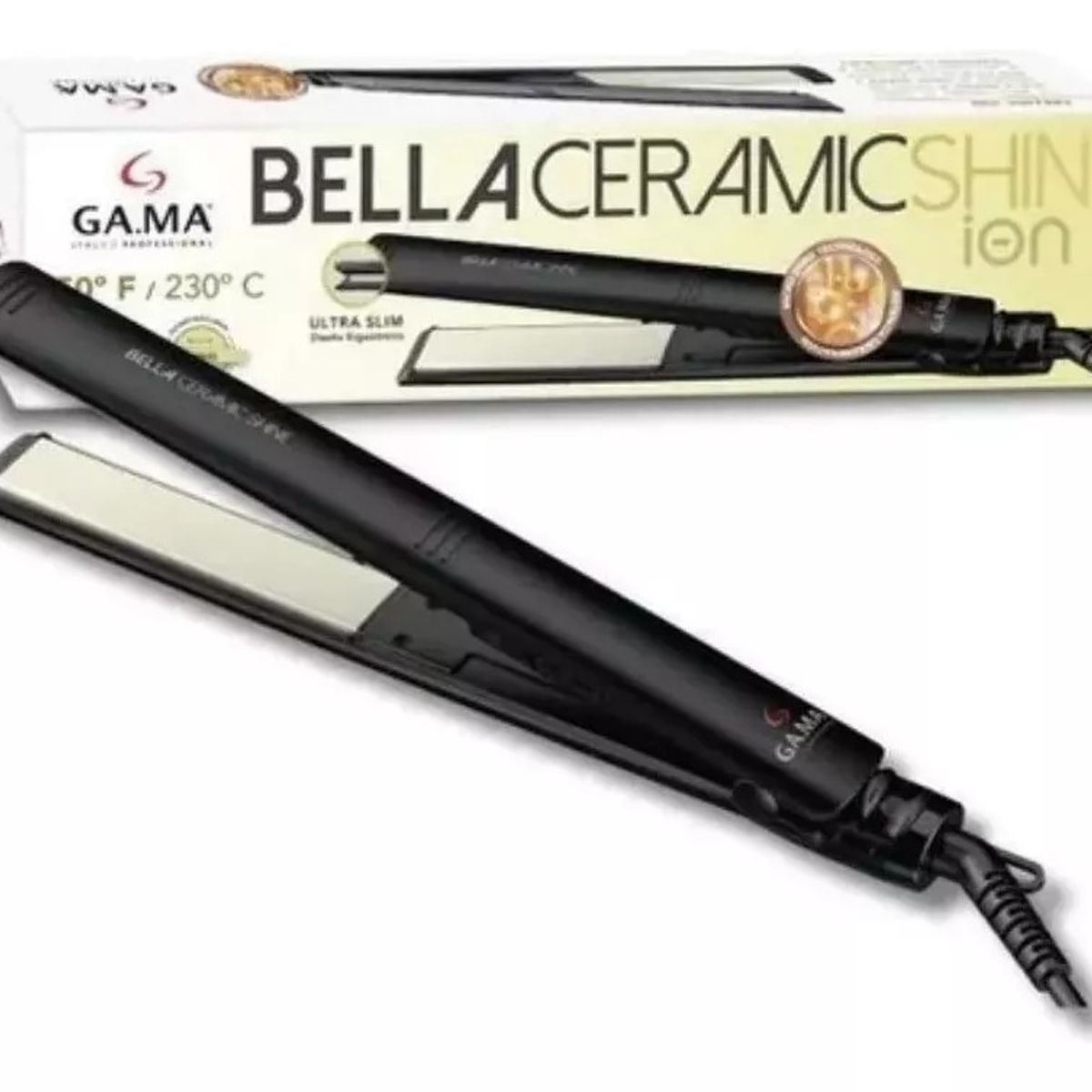 GAMA - Plancha de cabello GAMA Elegance Bella Ceramic Shine Ion