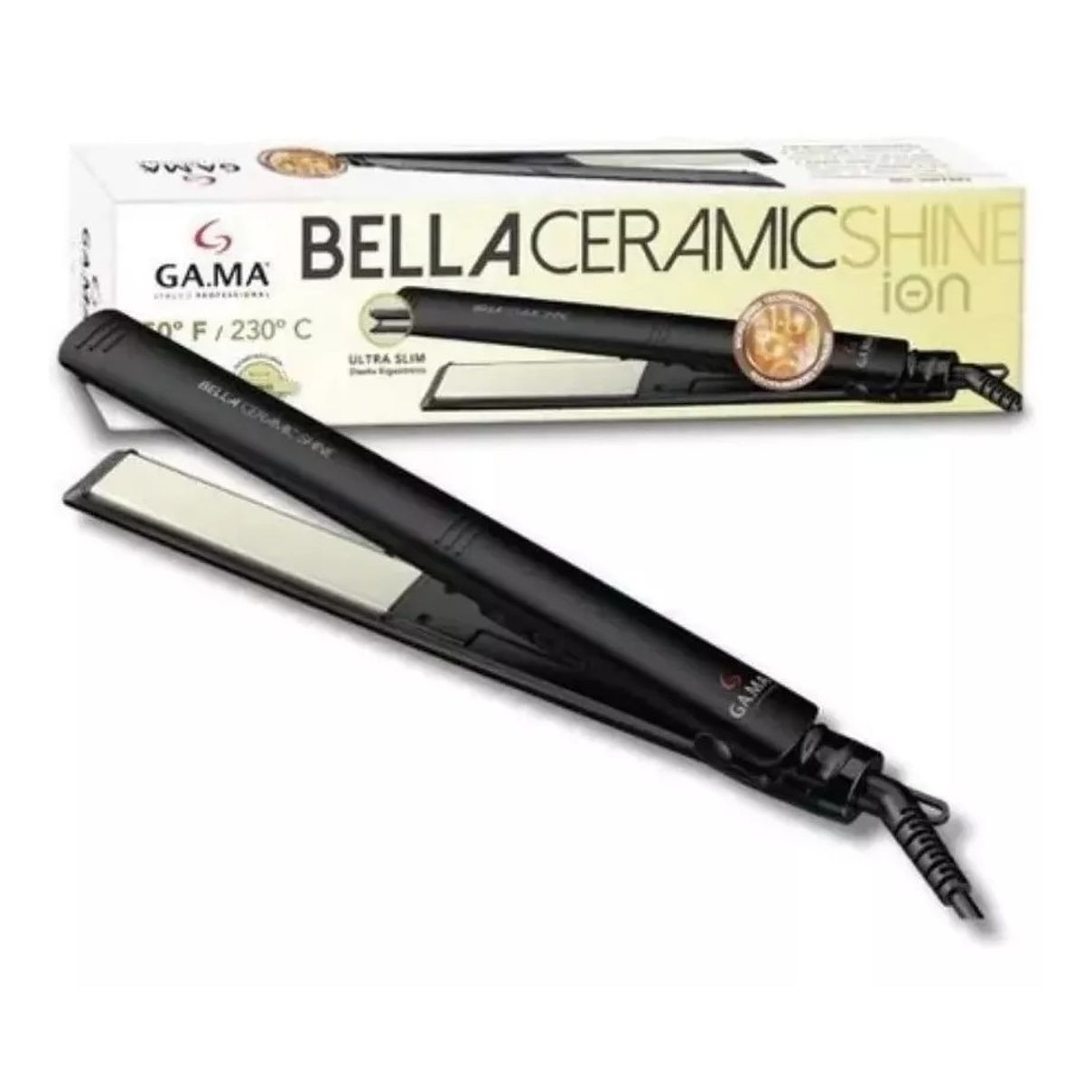 GAMA - Plancha de cabello GAMA Elegance Bella Ceramic Shine Ion