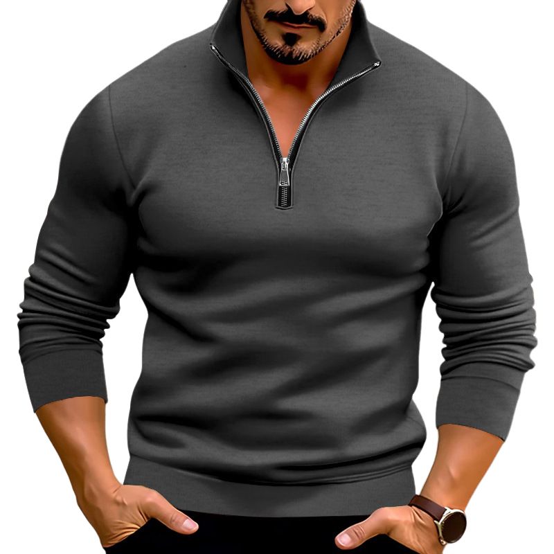 BLWOENS - Polera de manga larga para hombres - Gris