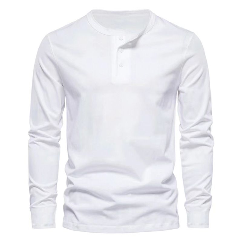 BLWOENS - Polera de manga larga para hombres - Blanco