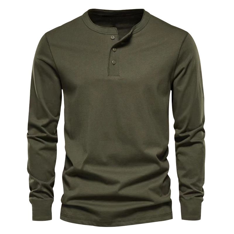 BLWOENS - Polera de manga larga para hombres - Verde