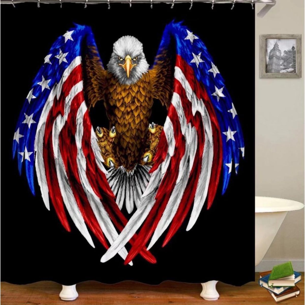 GENERICO - CORTINA DE BAÑO MAS FORRO DE DUCHA IMPERMEABLE