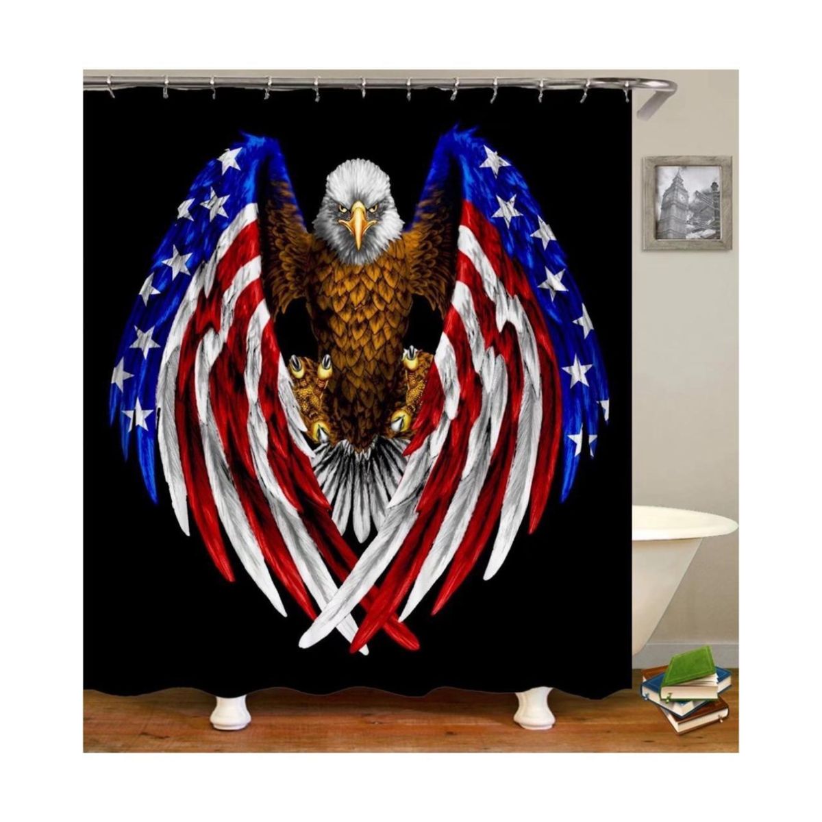 GENERICO - CORTINA DE BAÑO MAS FORRO DE DUCHA IMPERMEABLE