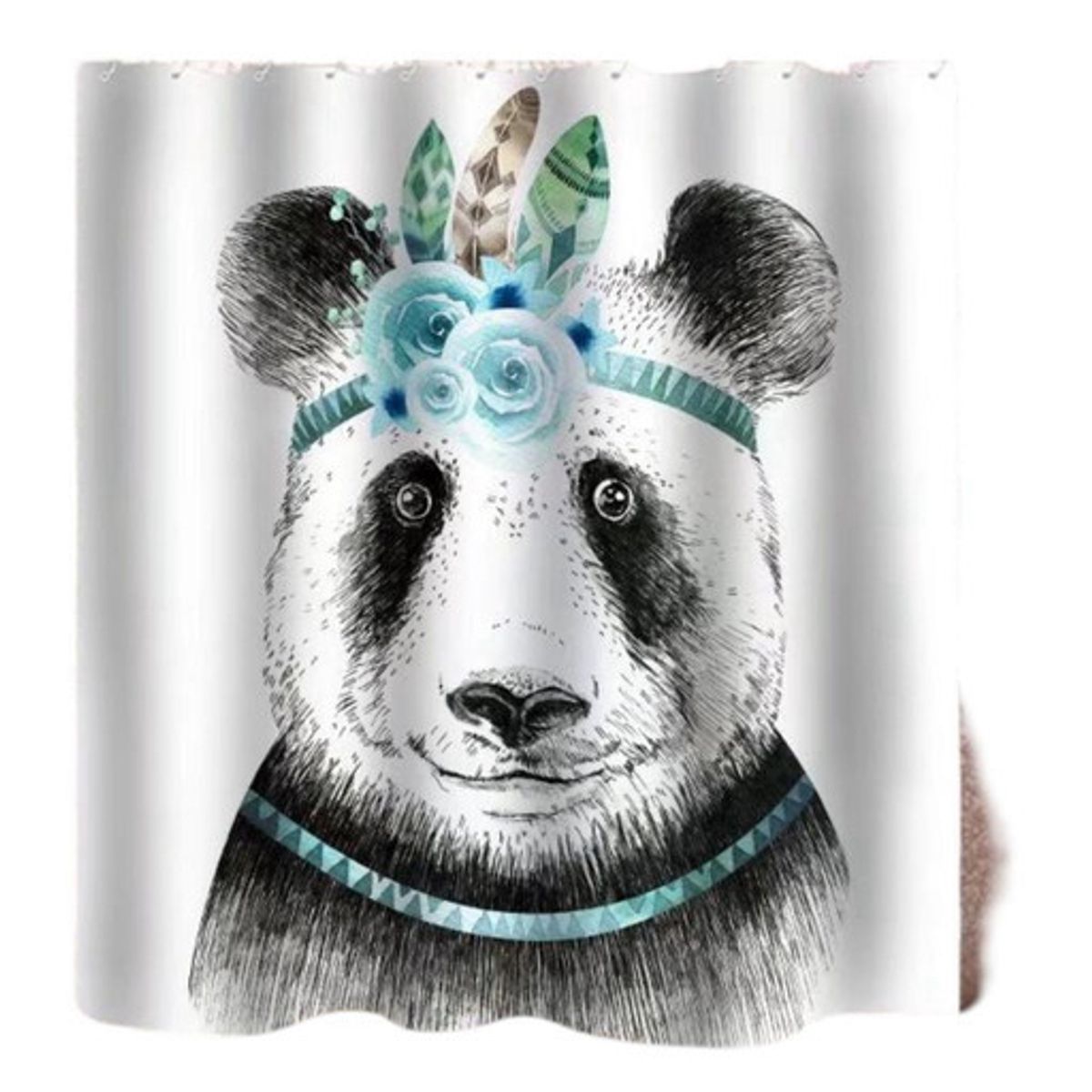 GENERICO - CORTINA DE BAÑO MAS FORRO DE DUCHA IMPERMEABLE