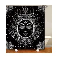 CORTINA DE BAÑO MAS FORRO DE DUCHA IMPERMEABLE