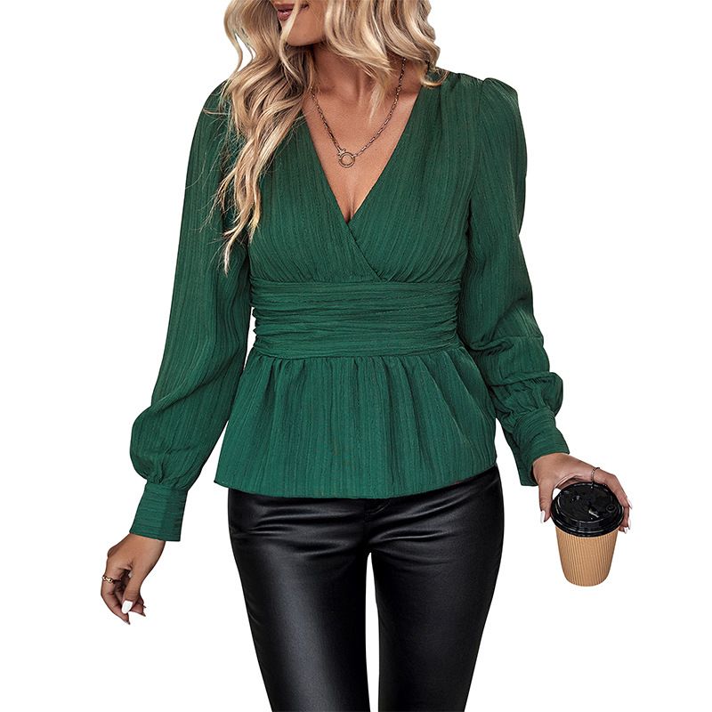 BLWOENS - Polera Manga Larga Mujer - Verde_.