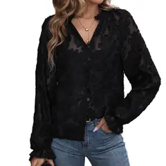 BLWOENS - Polera Manga Larga Mujer - Negro