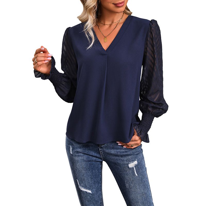 BLWOENS - Polera Manga Larga Mujer - Azul