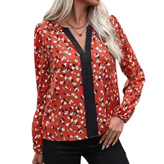 BLWOENS - Polera Manga Larga Mujer - Rojo
