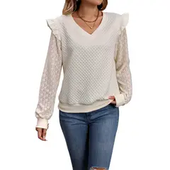 BLWOENS - Polera Manga Larga Mujer - Blanco