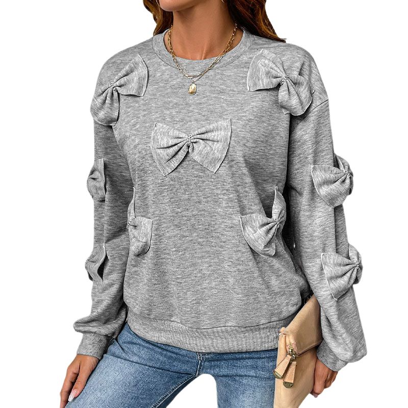BLWOENS - Polera Manga Larga Mujer - Gris_.