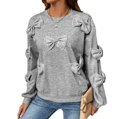 BLWOENS - Polera Manga Larga Mujer - Gris_.