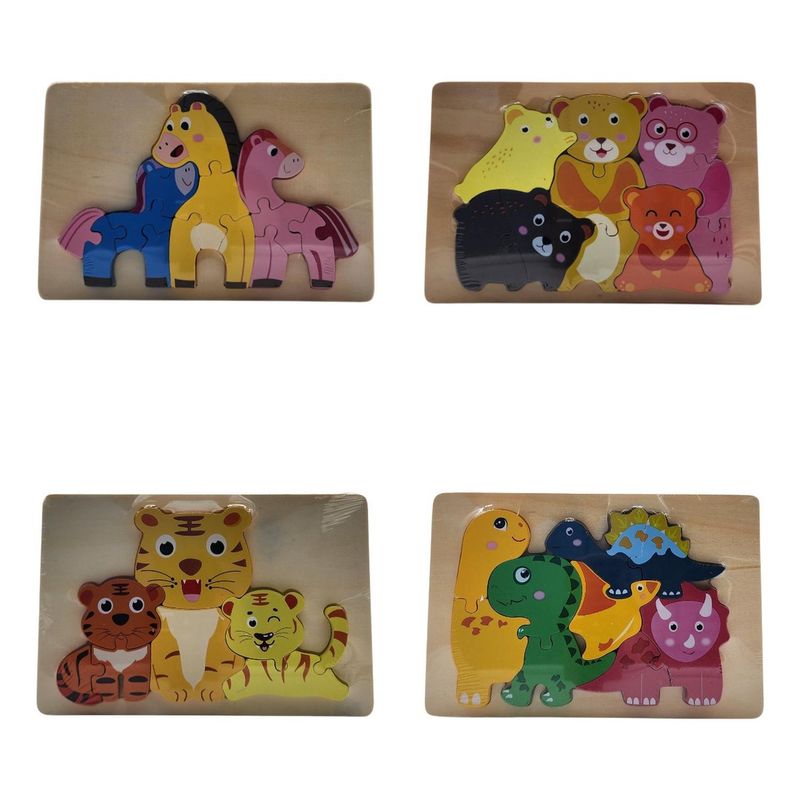 GENERICO - Puzzle Juego De Madera Avioneta Juguete Educativo