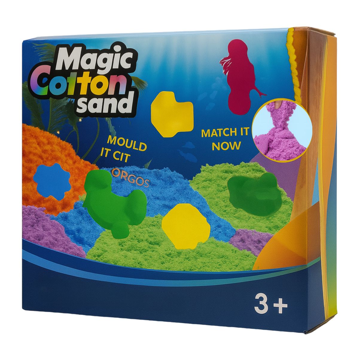 GENERICO - Set De Arena Magica Con Accesorios Y Moldes Animales De Mar