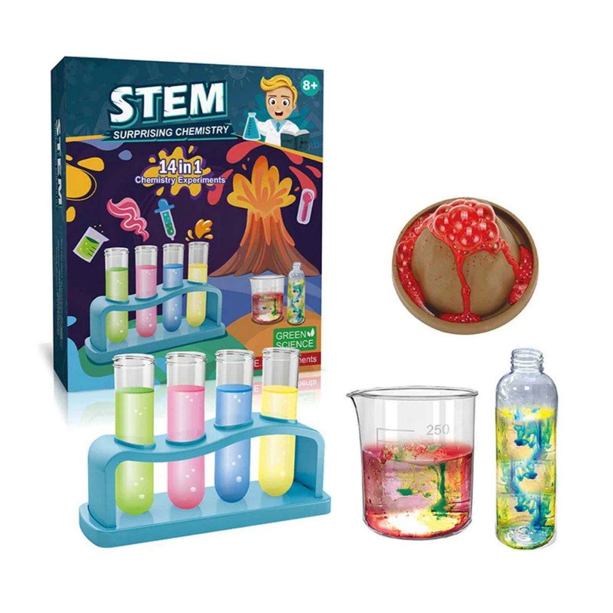 GENERICO - Kit Experimentos De Ciencias Mágicos Juguete Educativo