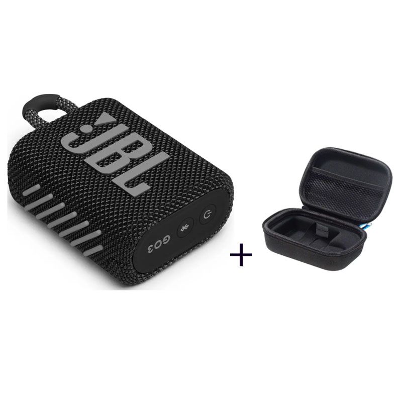 JBL - Parlante Inalámbrico Bluetooth Go 3 JBL Negro + paquete de protección