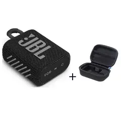 JBL - Parlante Inalámbrico Bluetooth Go 3 Negro + paquete de protección